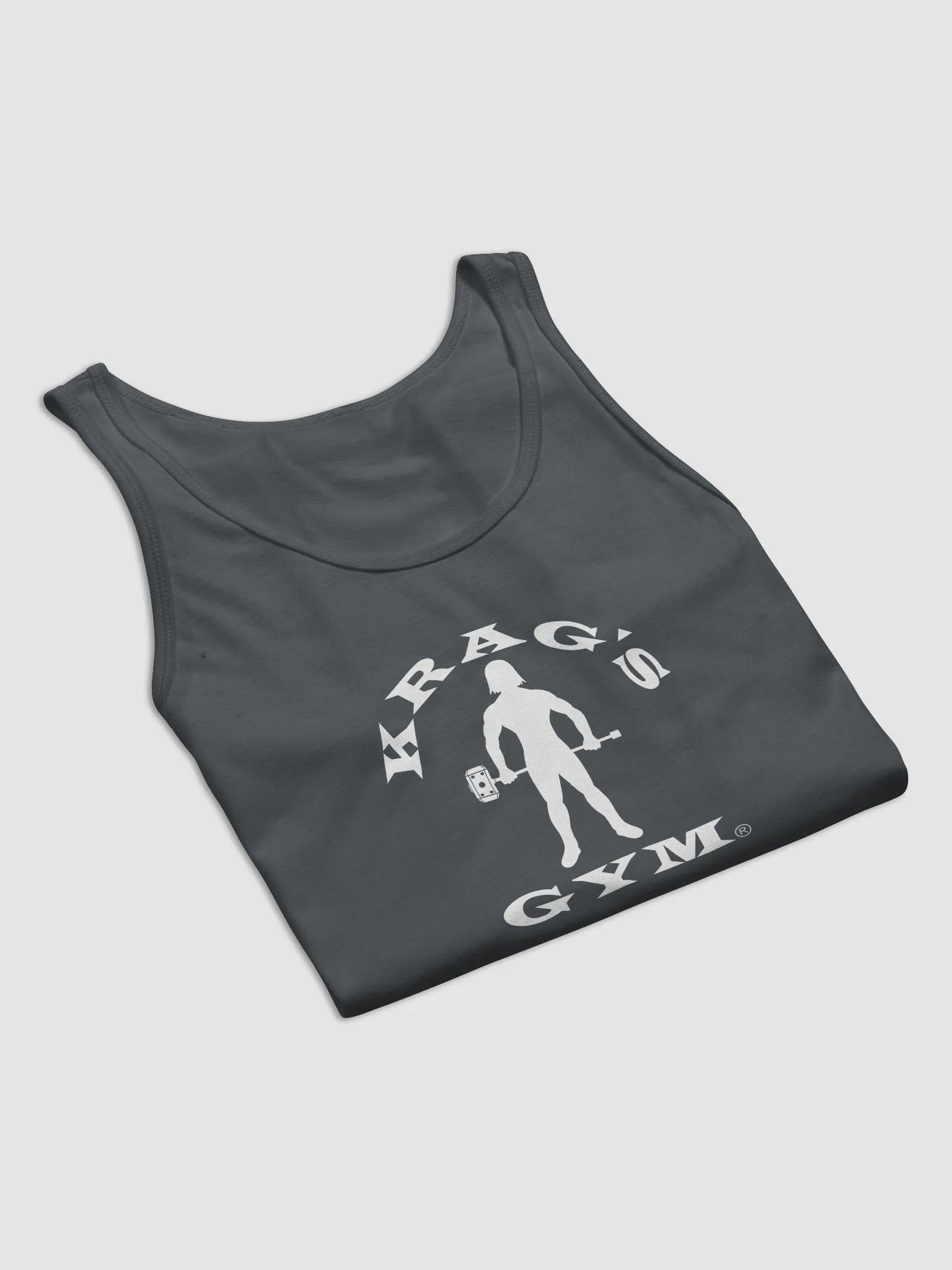 Krag's Gym Tank Top (white letter arch) product image (9)