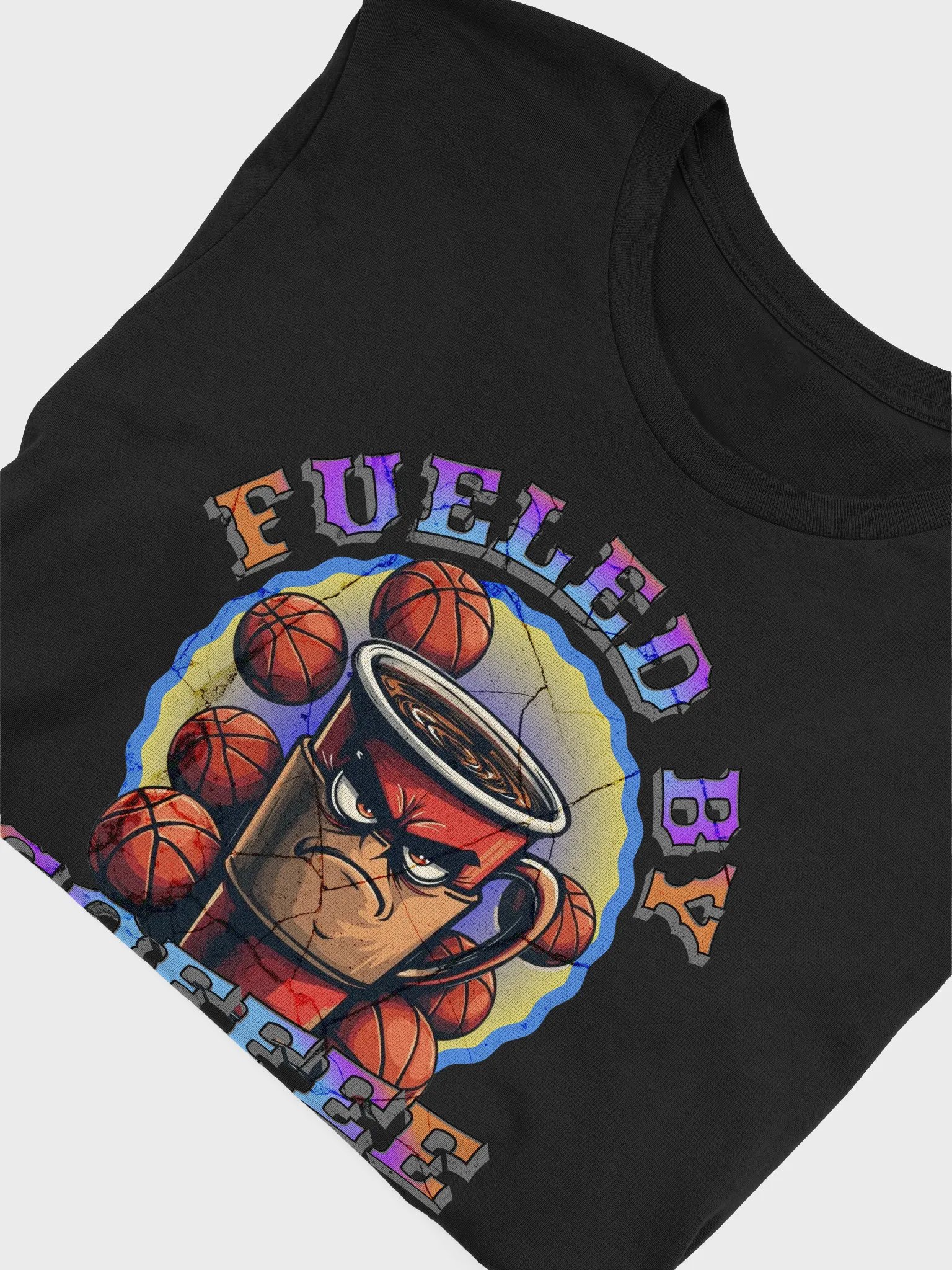 Fueled By Coffee Basketball Cartoon T-Shirt product image (3)