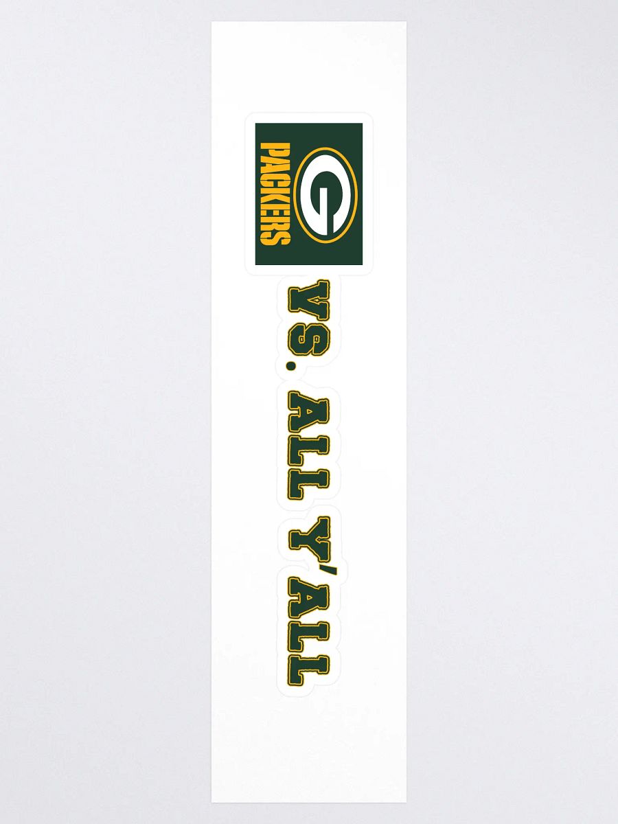 Packers Vs. All Y'all Green Bay Football Rivalry Design product image (3)