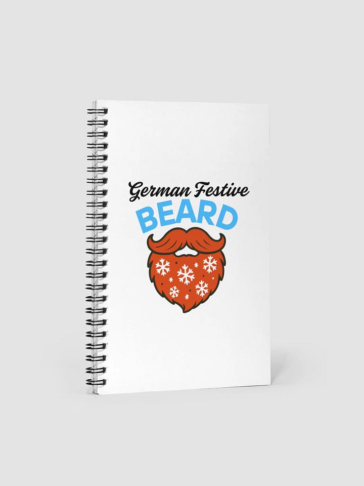 German Festive Beard Spiral Notebook product image (1)
