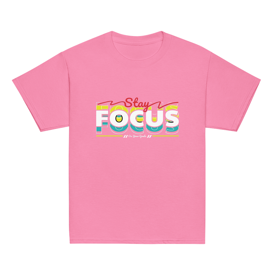 Kids Shirt Stay Focus Bold Slogan product image (2)