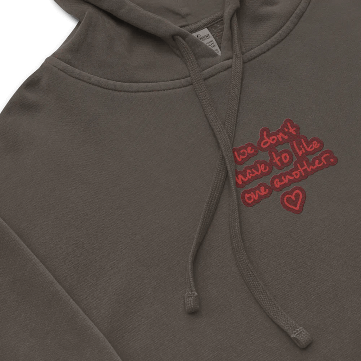 ONE ANOTHER (cherry) embroidered pigment hoodie product image (1)