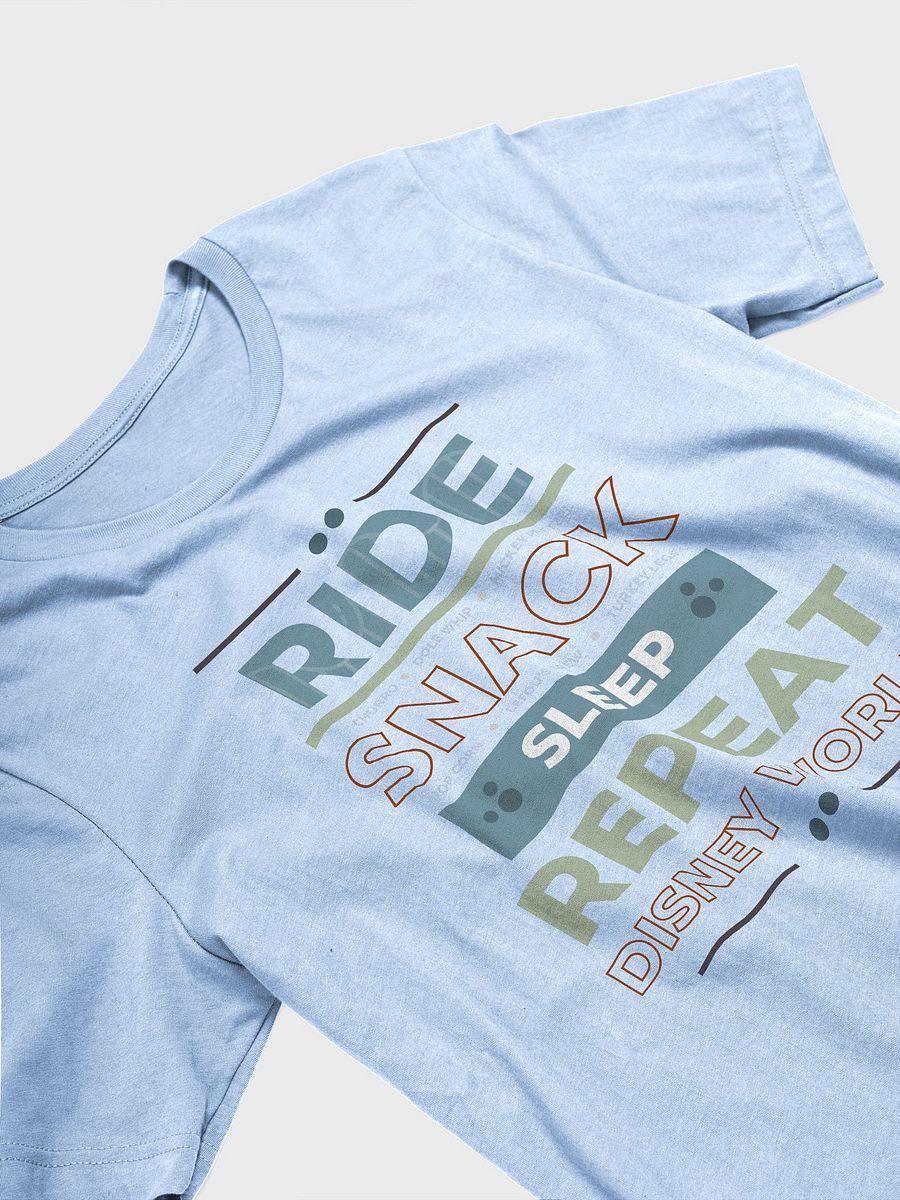 Disney Magical World Ride, Snack, Sleep, Repeat Light Colored Tee product image (12)