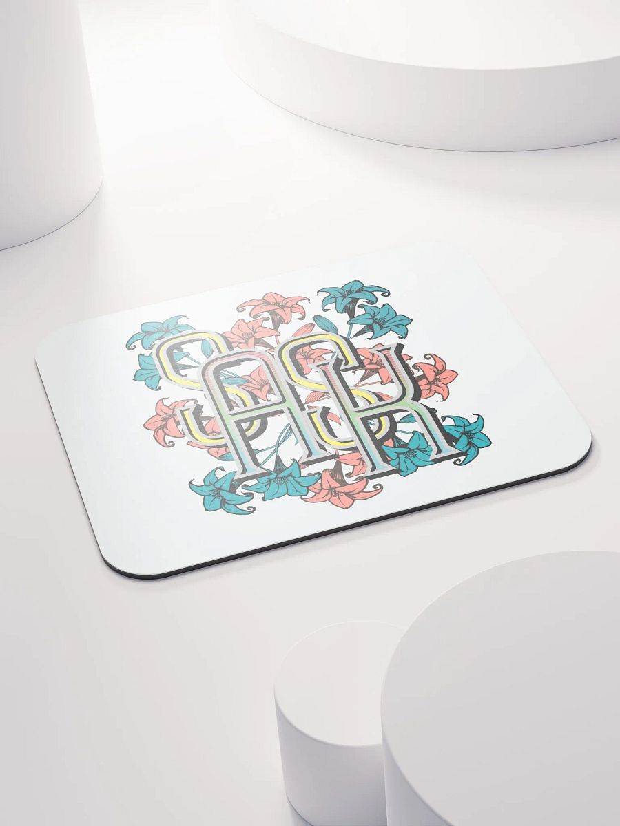 Sask Saskatoon Saskatchewan Flowers Floral Monogram Mouse Pad product image (3)