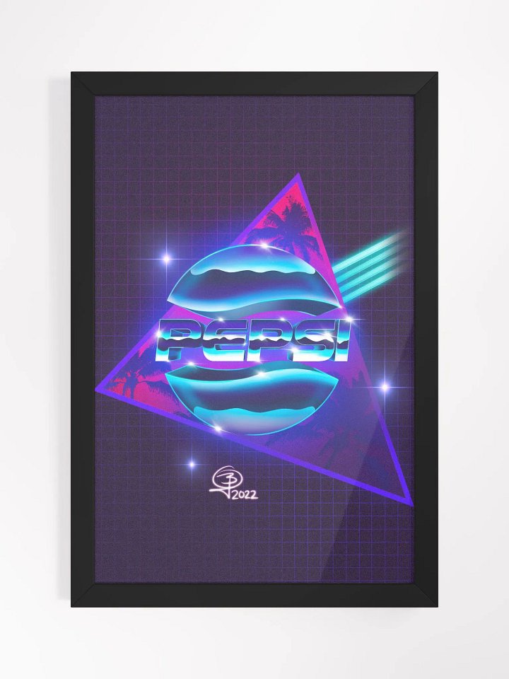 80's Pepsi Nostalgia Overload Framed 12x18 Art product image (2)