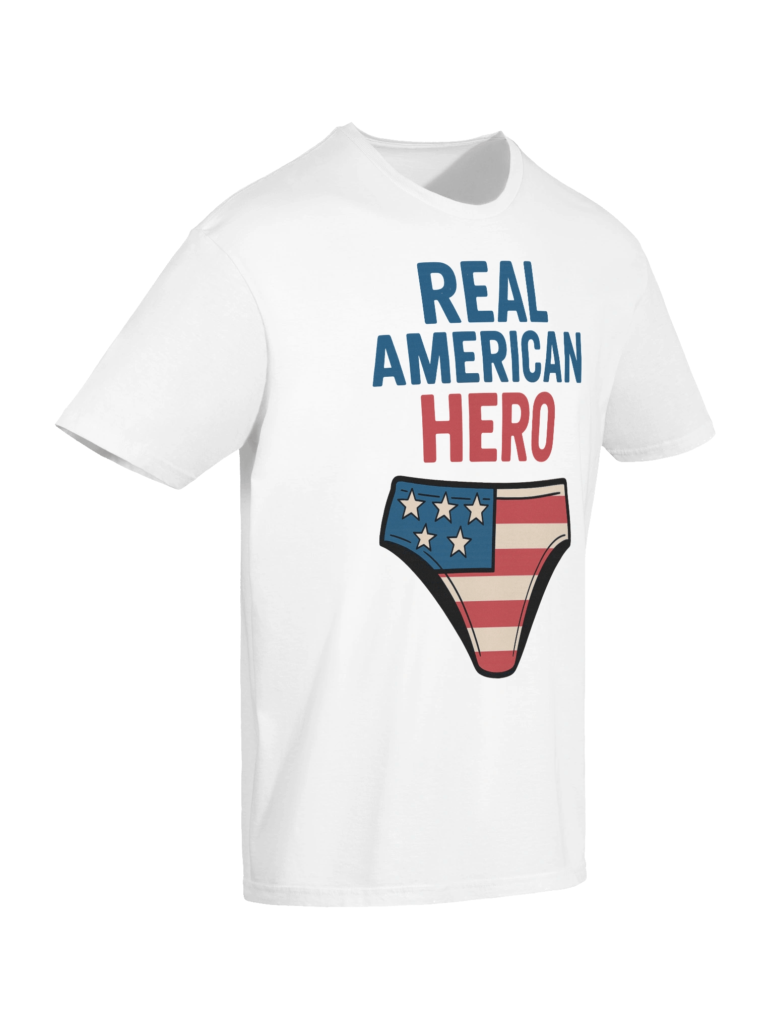 Real American Hero T-Shirt – Funny American Flag Speedo & Aviators Meme Tee product image (127)