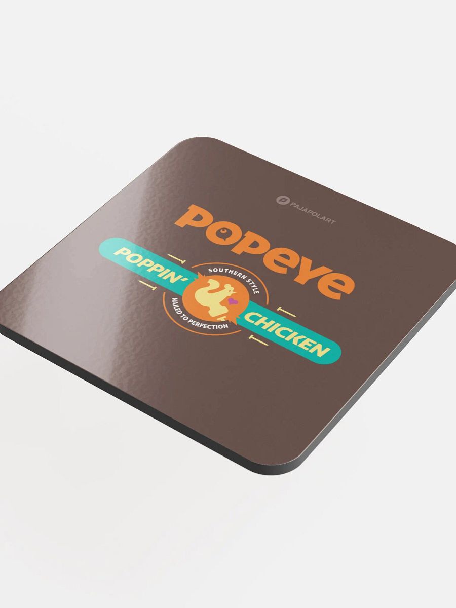 Popeye Poppin' Chicken - Glossed Cork Coaster product image (4)