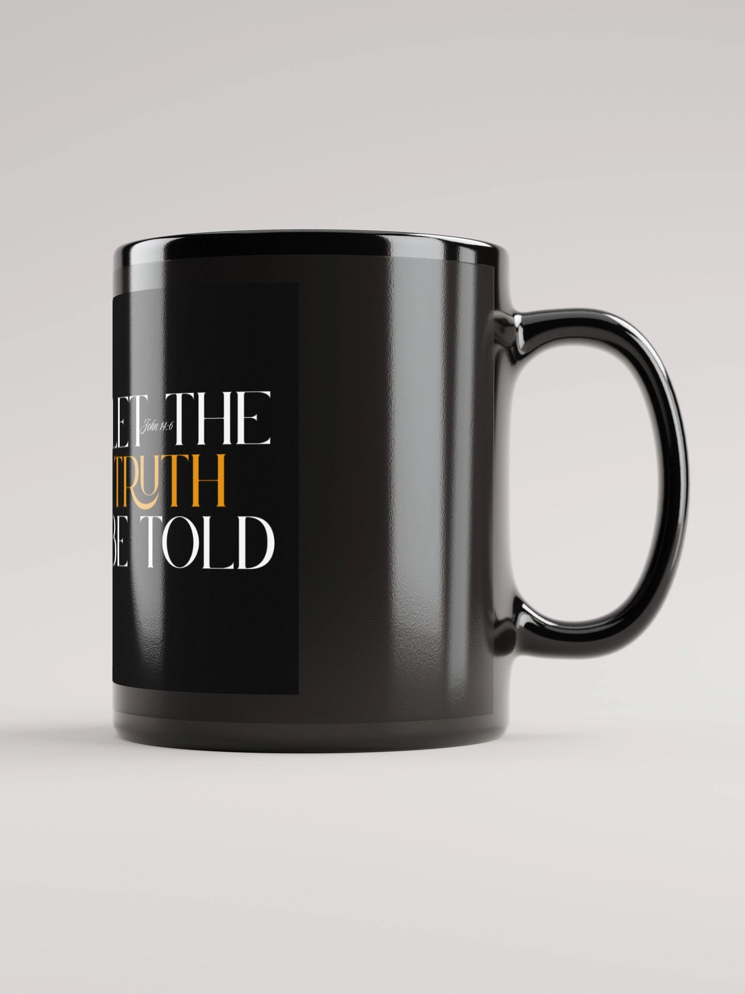 GOLD TRUTH MUG- SLEEK BLACK product image (1)