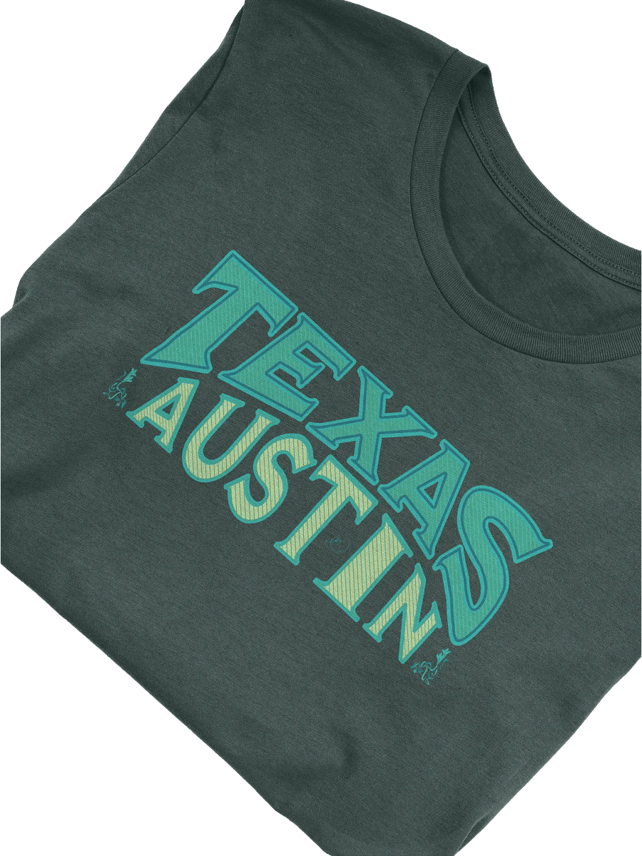 Austin Vibes Teal T-Shirt product image (4)
