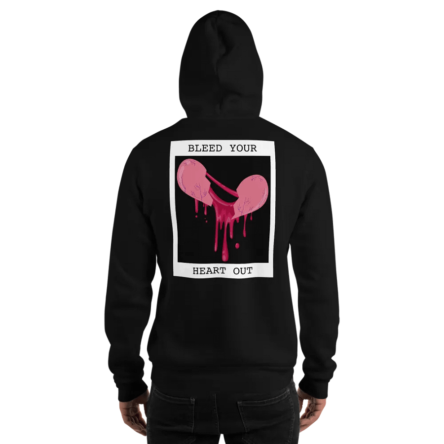 Bleed Your Heart Out Print Embroidered Hoodie (Digital) product image (10)