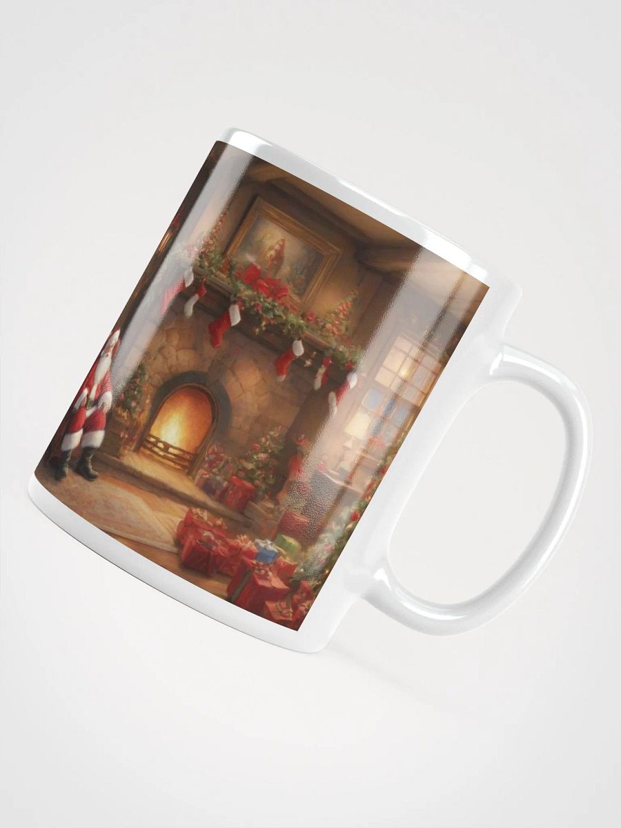 545-Christmas Mugs, Santa Claus Decorations-Mugz WGM78, White Glossy Mug-Ceramic-Christmas-Santa's Cozy Interlude product image (3)