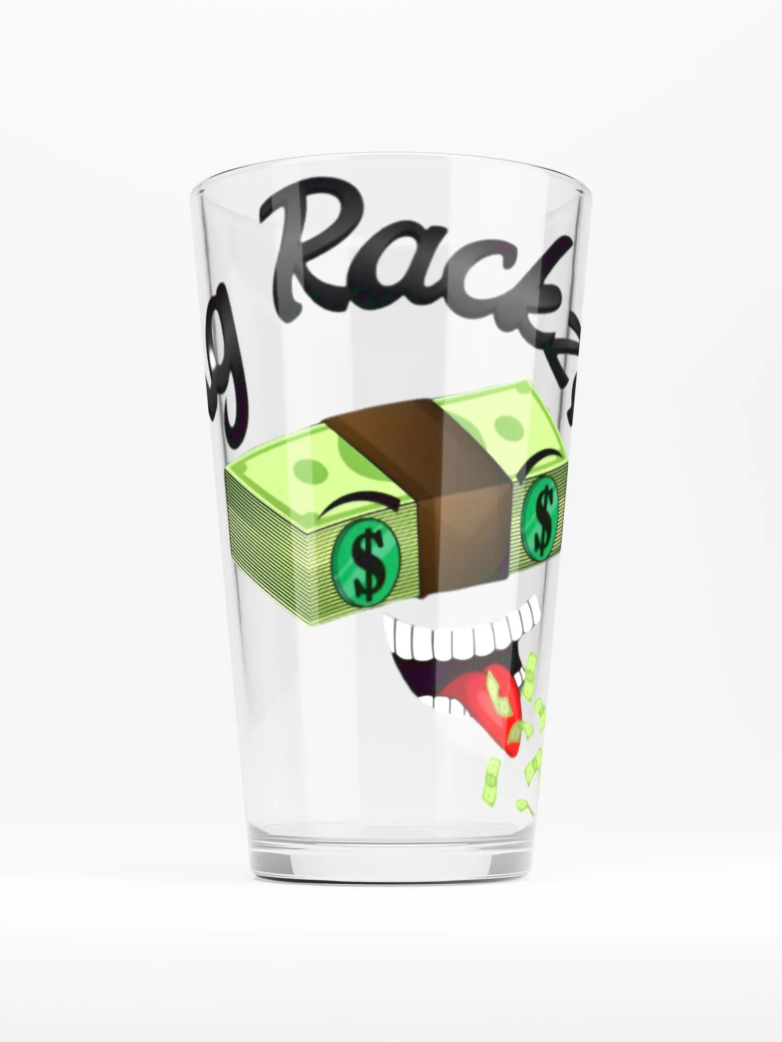 Big Racks Money Stack Cartoonish Shaker Pint Glass product image (1)