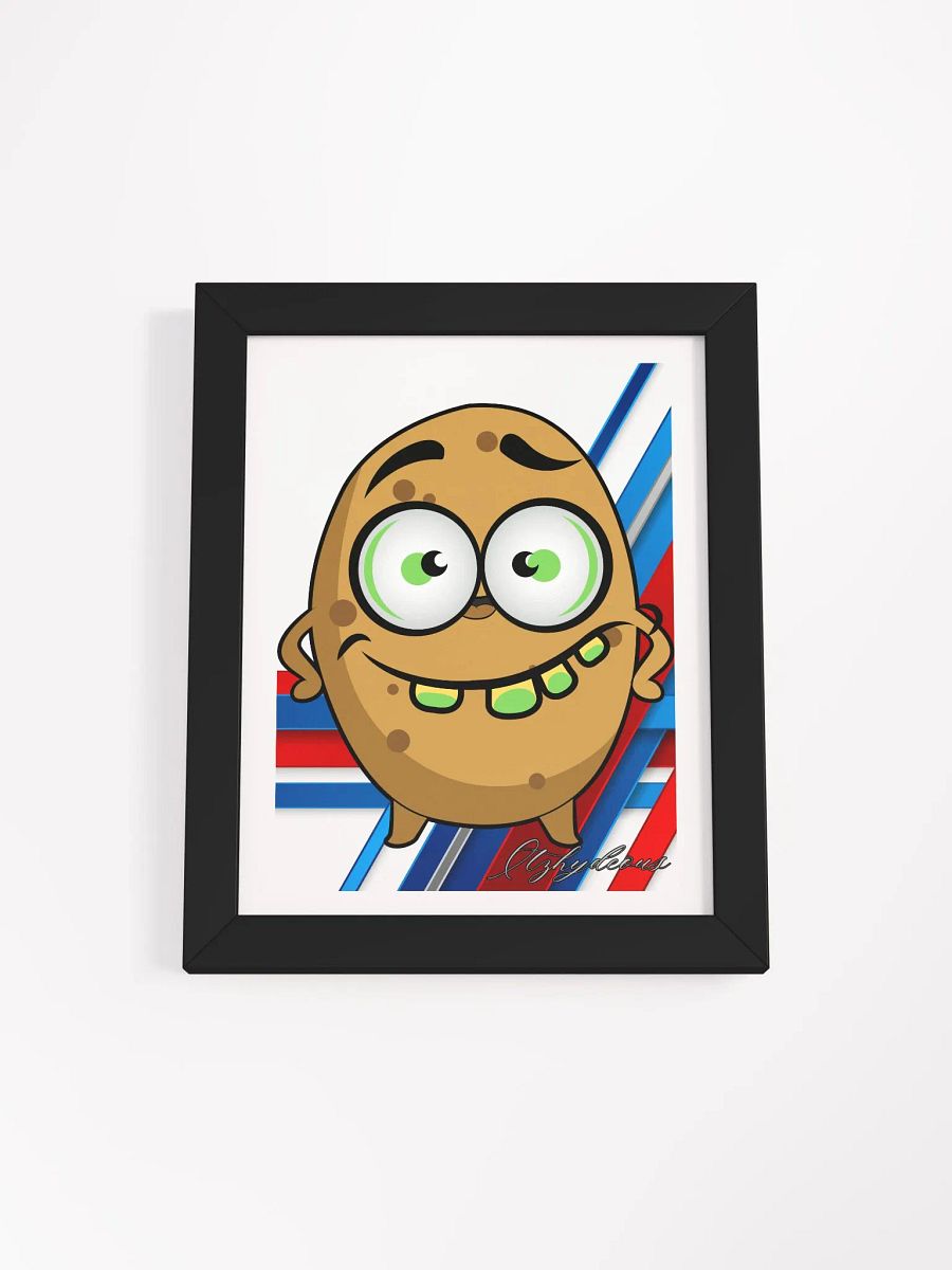 Whimsical Potato Cartoon Framed Poster product image (1)