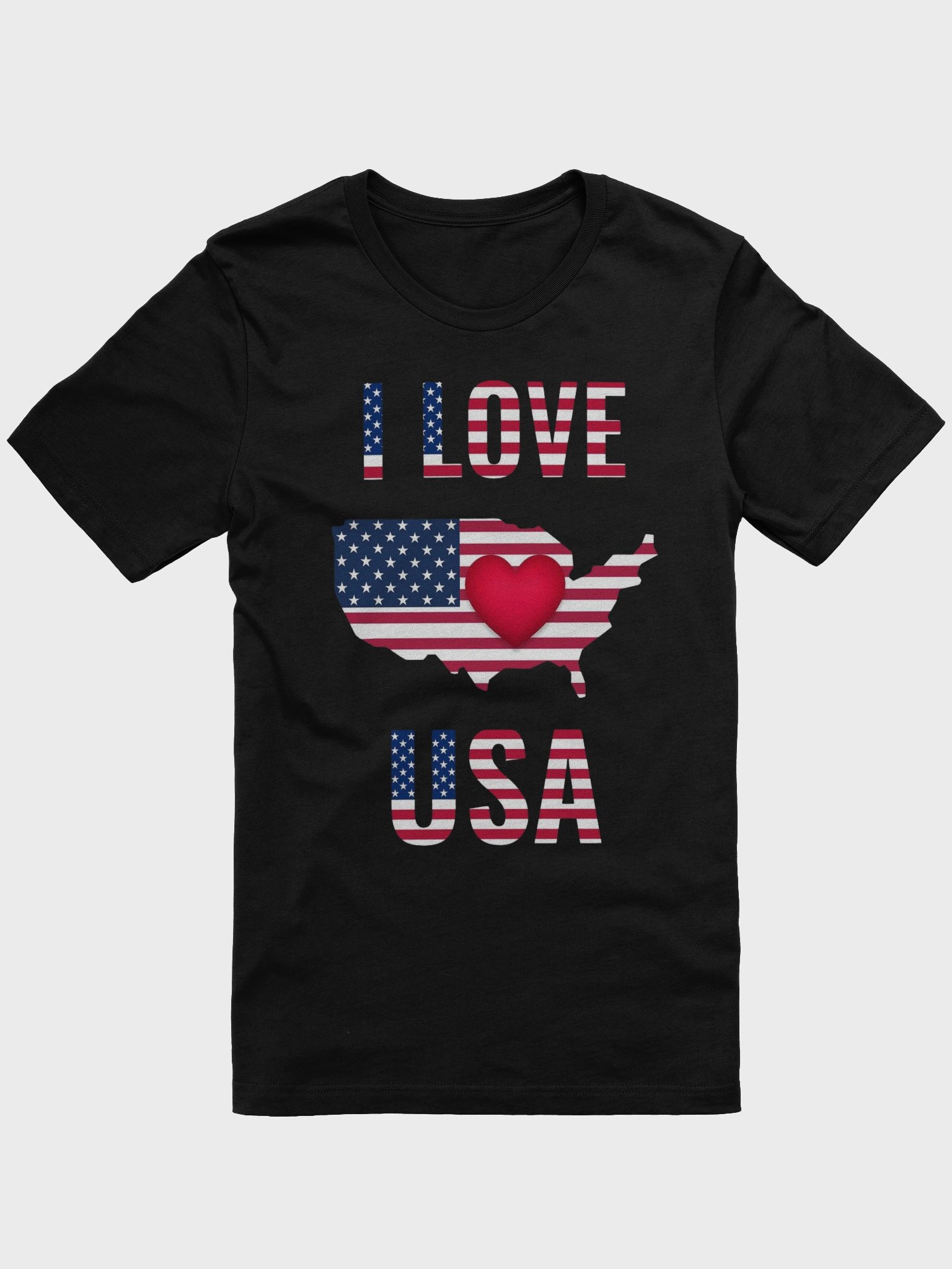 Patriotic Love Map T-Shirt product image (1)