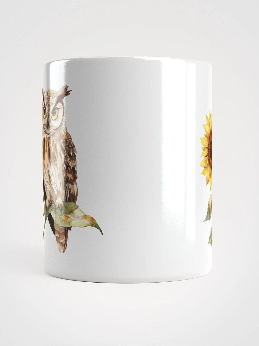 Owl and Sunflower Symphony Mug product image (13)