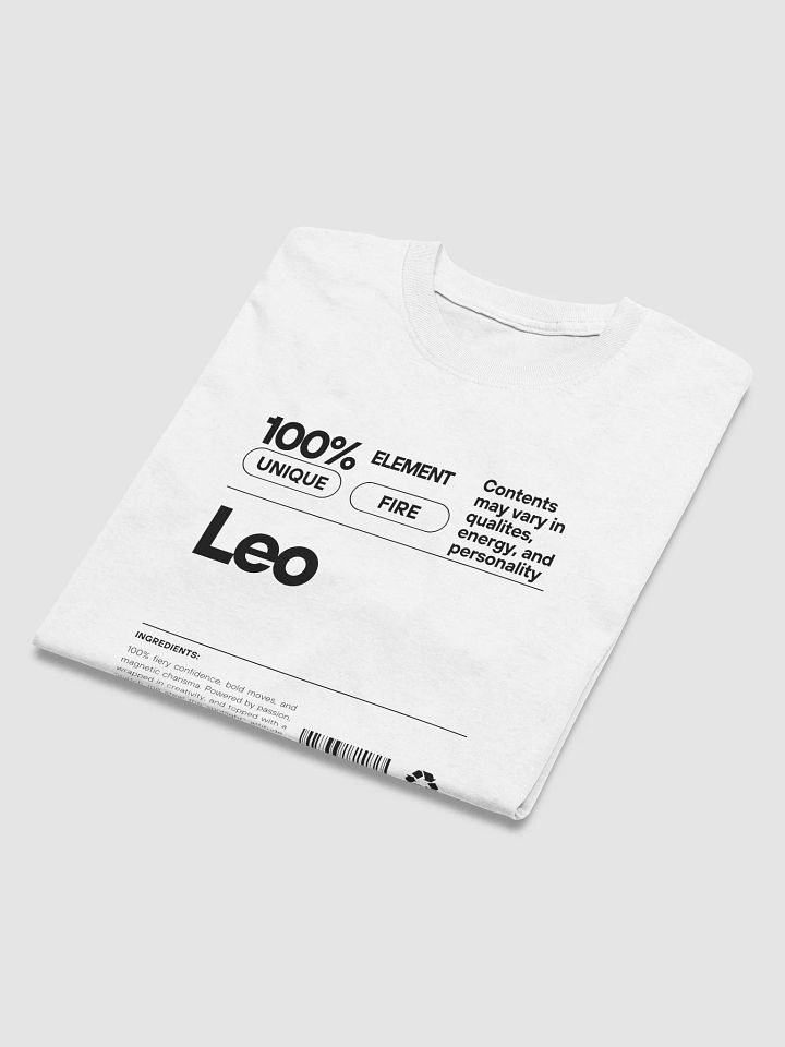 Born to shine. Built to lead. Leo T-shirt product image (2)