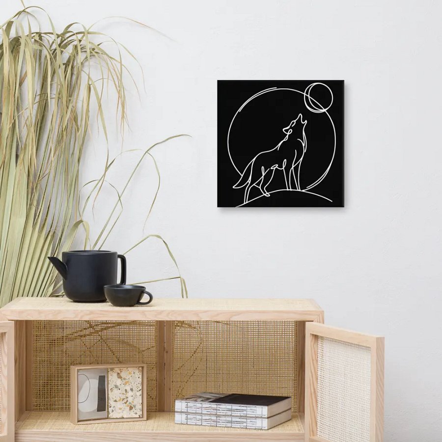 Wolf Howling At The Moon 16