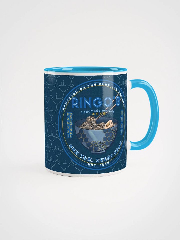 Ringo's Handmade Noodles Ceramic Mug | Blue Eye Samurai Inspired Design product image (3)