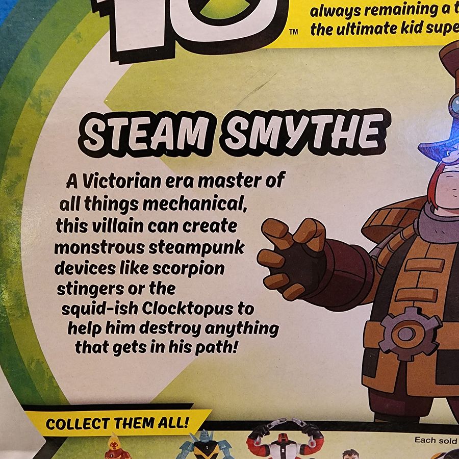 Ben 10 Steam Smythe with Scorpion Stinger - New in package product image (5)