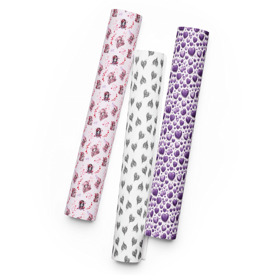 Set of 3 Valentines Wrapping Papers product image (8)