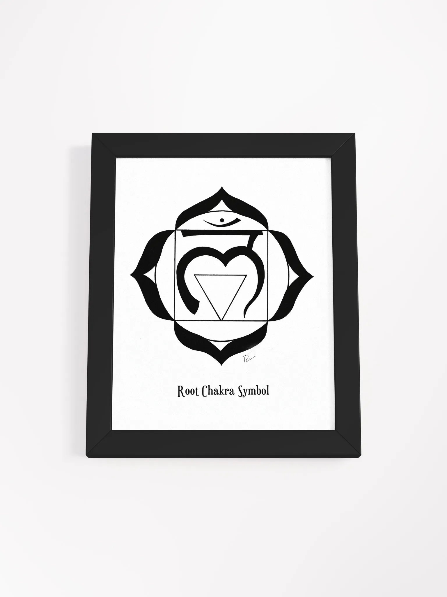 Root Chakra Symbol Framed Art product image (2)