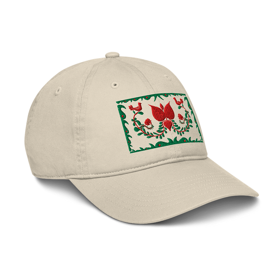 Hungarian Folk Art Blossom Organic Dad Hat product image (6)