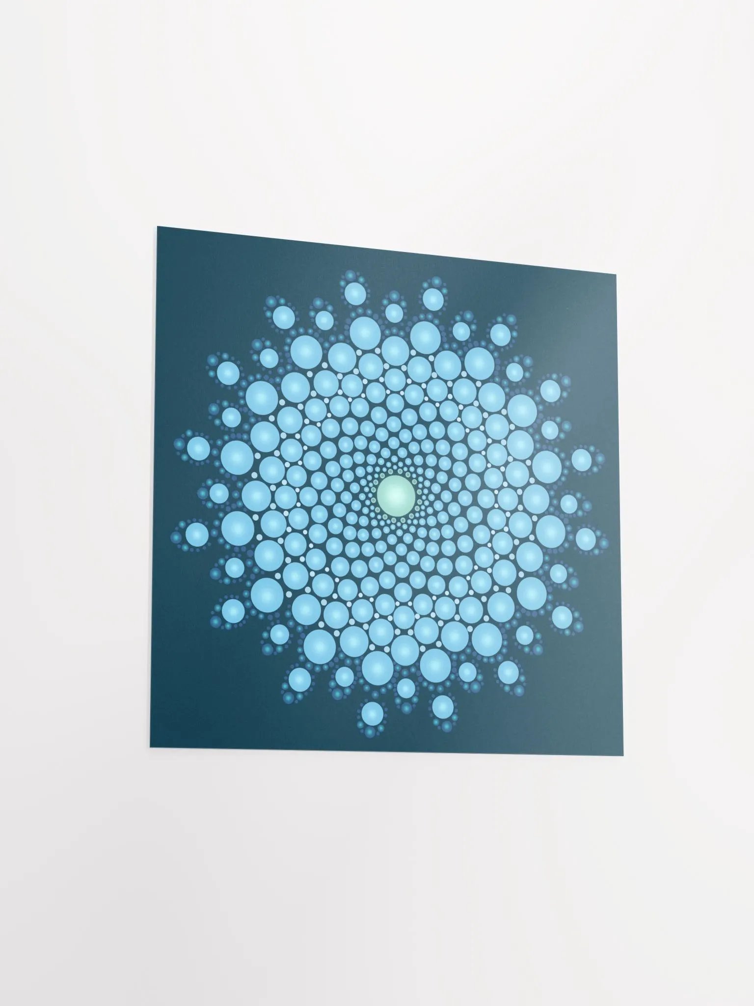 Blue Dot Mandala Enhanced Matte Paper Poster product image (15)