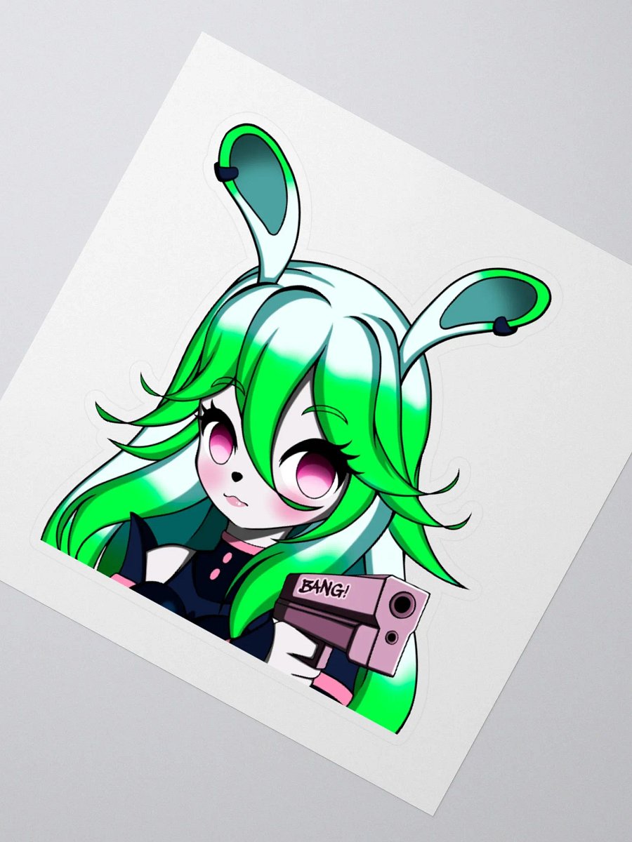 Cute Bunny Girl Kiss-Cut Stickers product image (3)