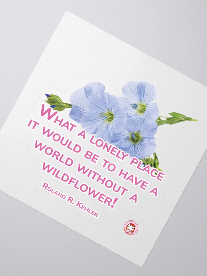 Wildflower Whimsy Sticker Set | What a lonely place it would be to have a world without a wildflower product image (2)