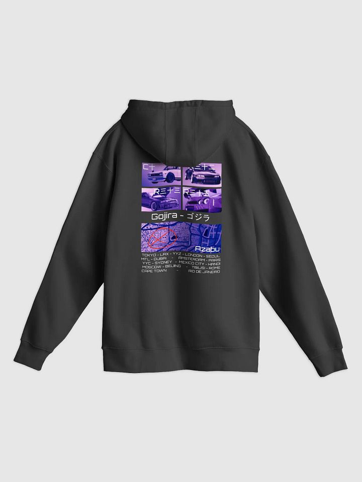Gojira-Birthplace, List of Cities (White) Hoodie product image (2)