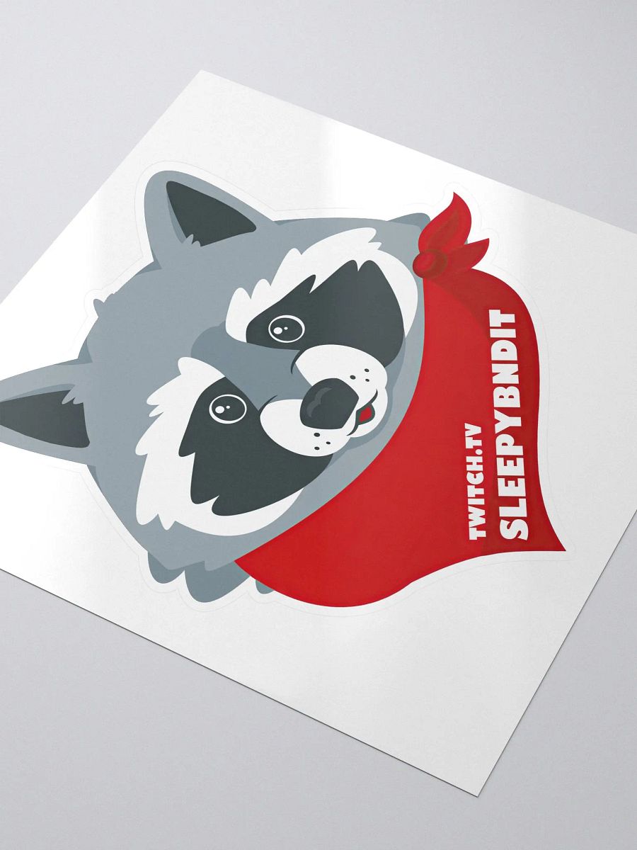 Sleepy Bandit Logo Sticker with Twitch Handle product image (3)