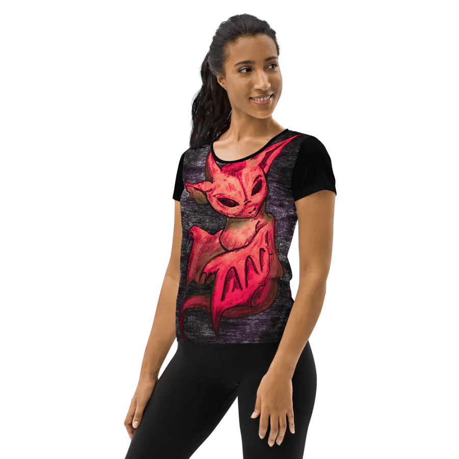 Rose Dragon Women's Athletic T-Shirt product image (3)