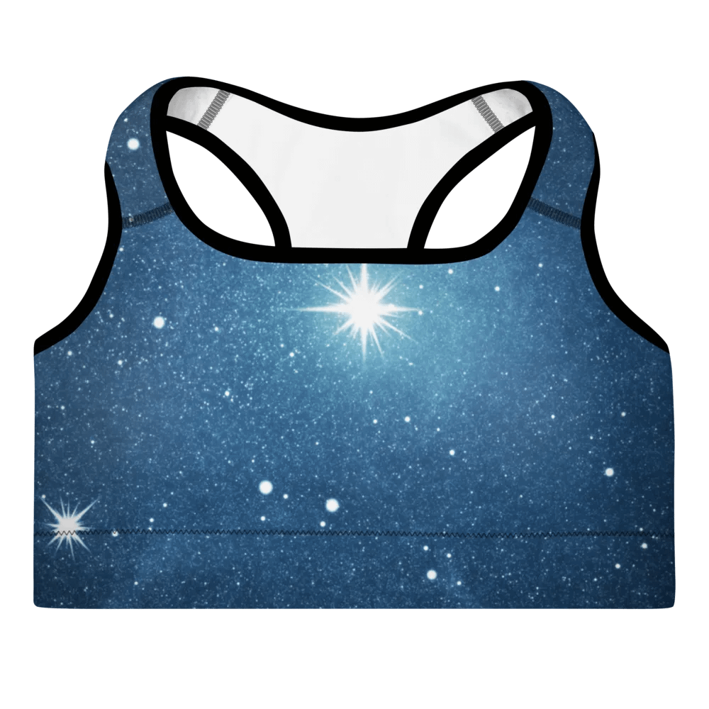 Starry Night Sky Padded Sports Bra product image (5)