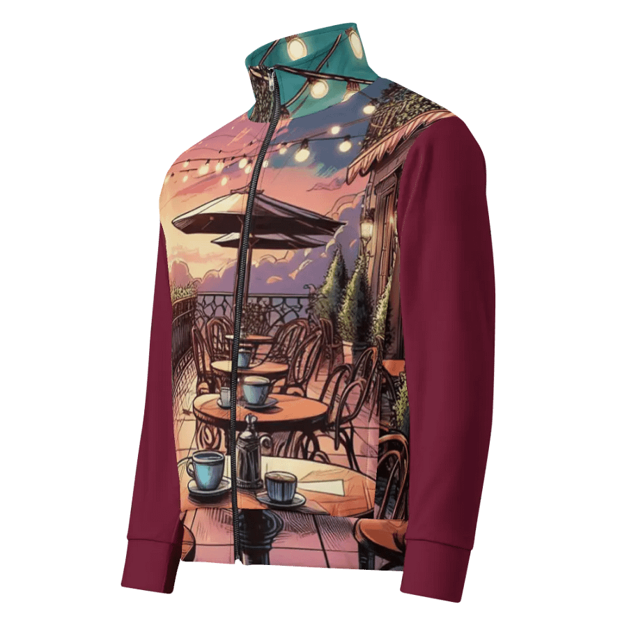 Sunset Terrace Unisex Track Jacket | AI Design product image (1)