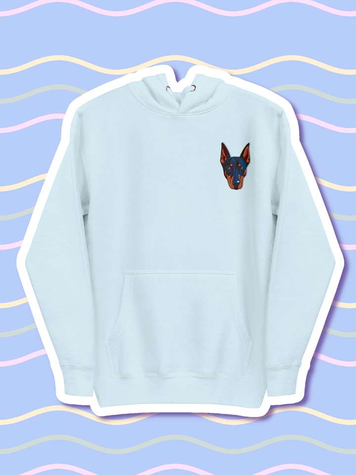 Doberman Dreams Embroidered Unisex Premium Hoodie product image (1)