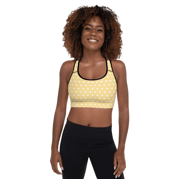 Pastel Heart Seamless Pattern Padded Sports Bra - V2 product image (2)
