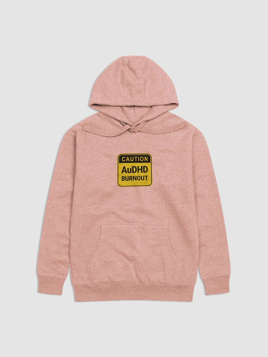 CAUTION: AuDHD BURNOUT printed heavyweight hoodie product image (2)