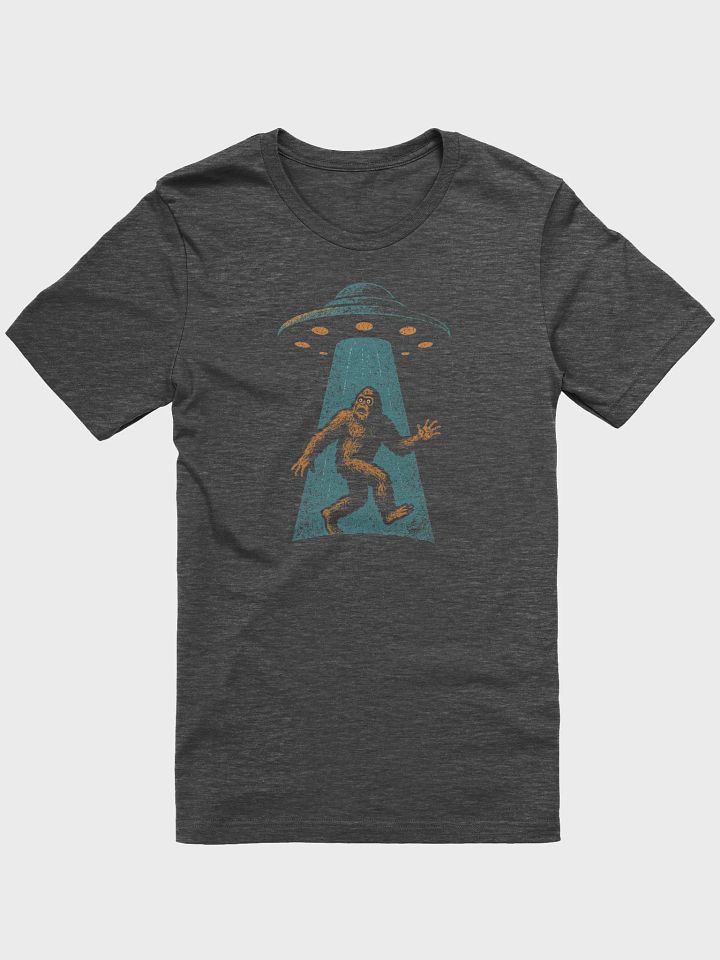 Bigfoot Abduction: Midnight Ufo Beaming up Bigfoot Tee (Version II) product image (1)