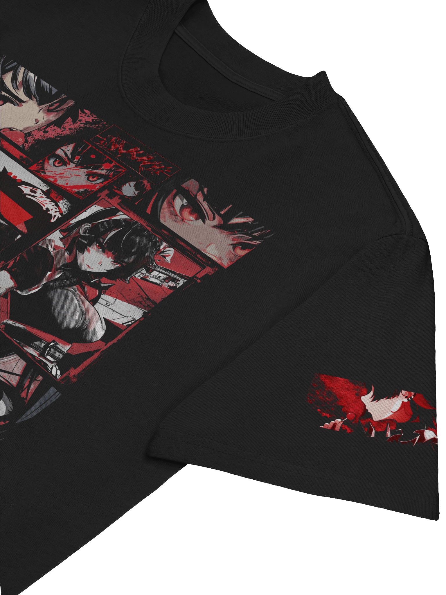 Double Shoulder print Ellen Joe Premium Oversized Heavyweight Fabric T-Shirt product image (5)