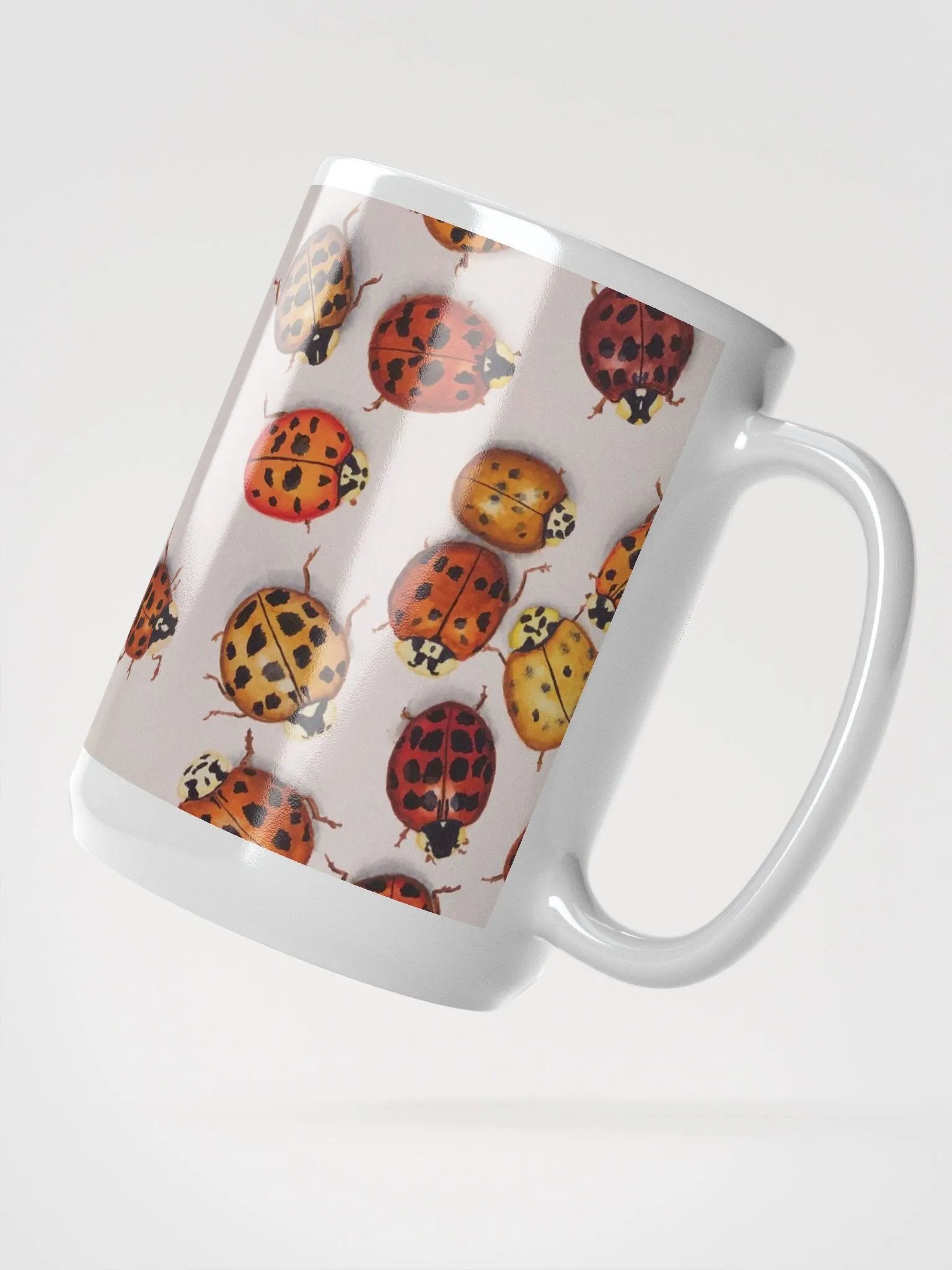 LUCKY NUMBER white glossy mug product image (3)