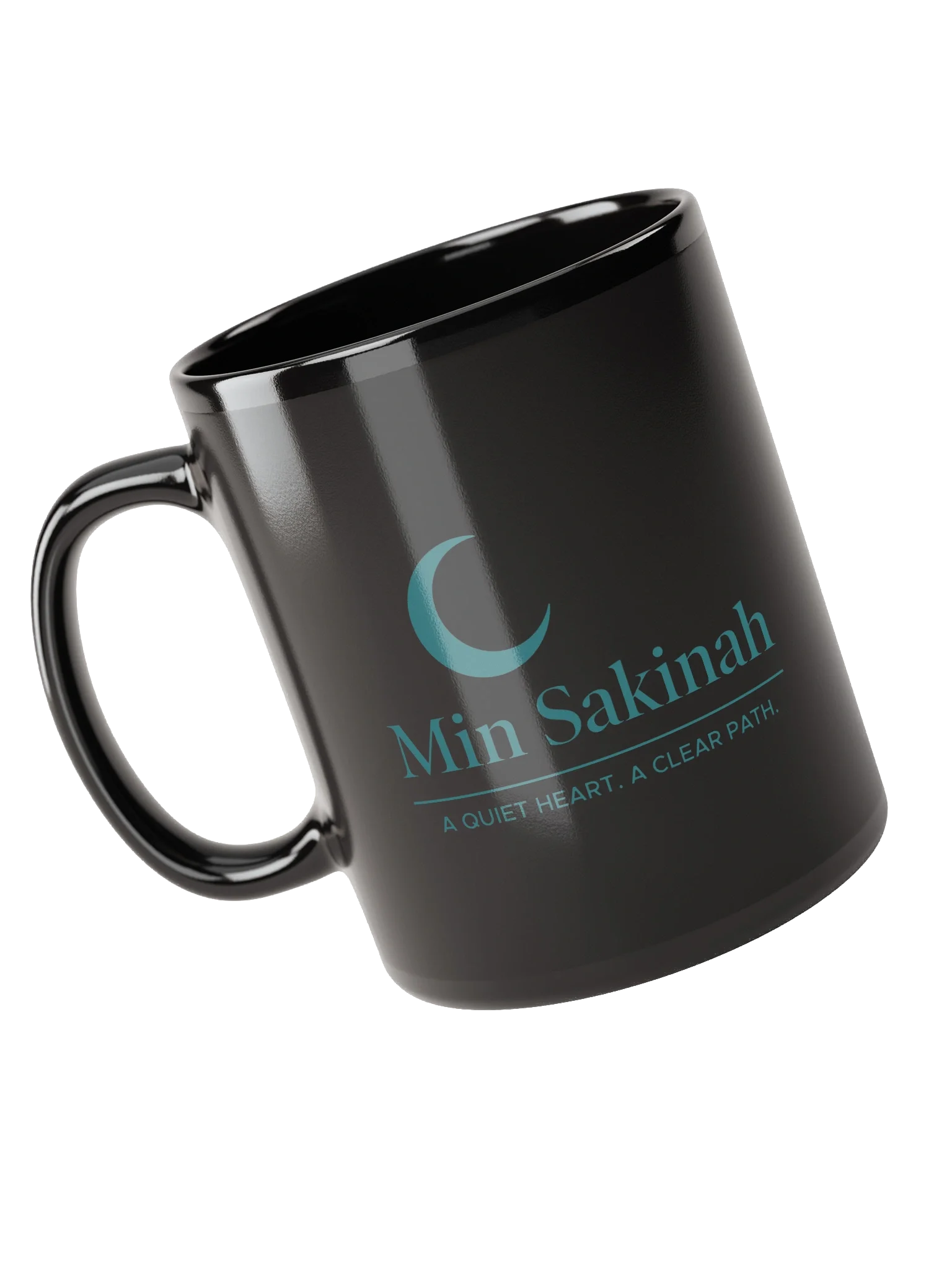 Min Sakinah Vision Mug - Dark Teal on Black product image (3)
