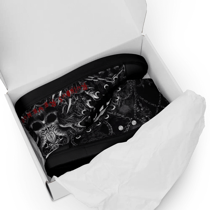 Ruinous revenge ETHEREAL DARKNESS edition woman's high top canvas shoes product image (2)