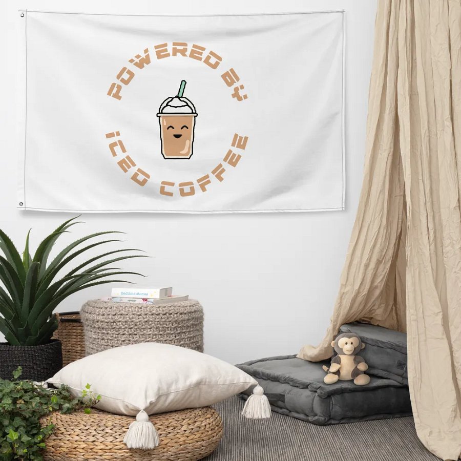 Powered By Iced Coffee Flag product image (5)