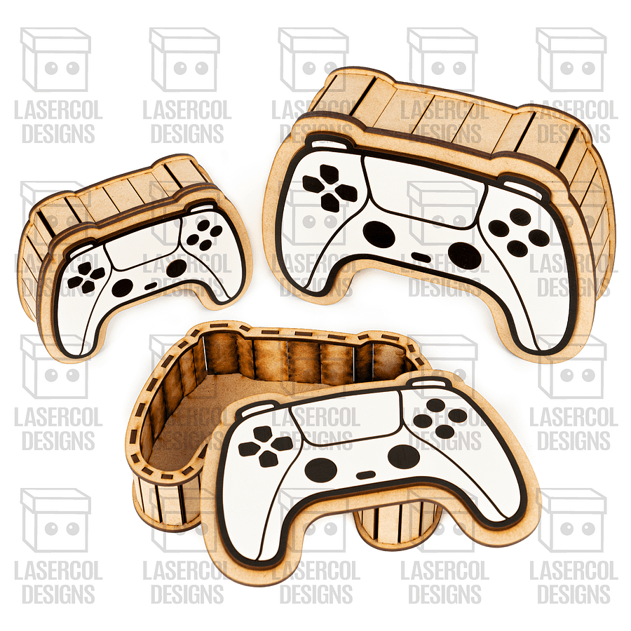 Controller Shaped Boxes Bundle (Set 1-2) - Laser Cut Files product image (2)