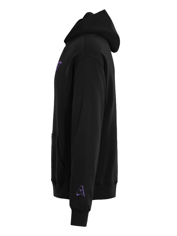 Purple Embroidered Bat Unisex Oversized Hoodie product image (2)