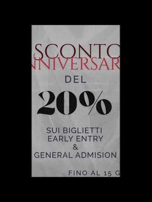Uno sconto del 20% sui biglietti EE e GA, direttamente al check-out, con tote bag e gadget inclusi. È il nostro modo per dire grazie! 🔥 Per aver acceso la fiamma. 🔥 Per averla alimentata con il vostro entusiasmo. 🔥 Per essere parte di questa storia. #fire #adinadgrey #FIRE2025 #FIREBOLOGNA