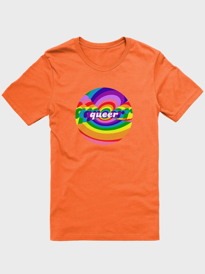 swirly queer t-shirt product image (1)