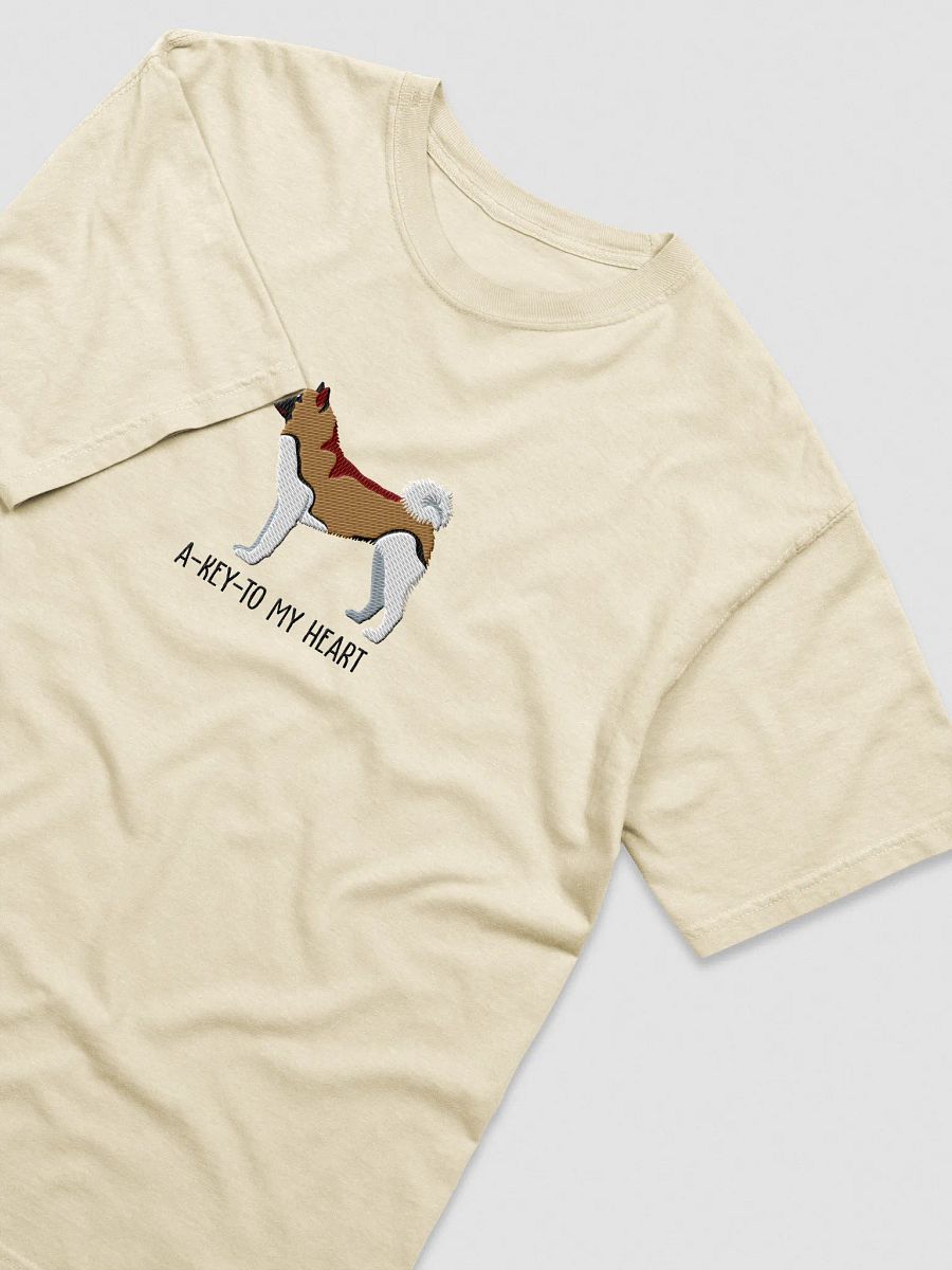 A-Key-To My Heart T-Shirt(Embroidered) of an American Akita product image (27)
