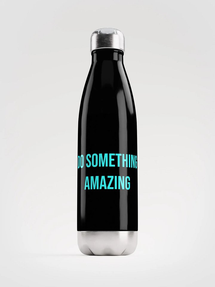 Travel water bottle - Black/Sparky Blue product image (1)
