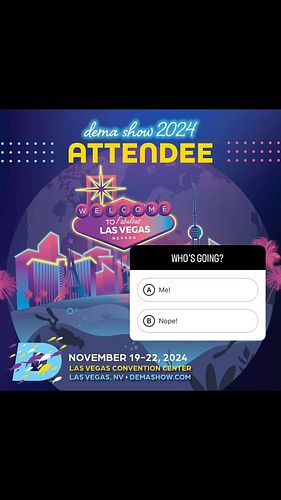 Who’s going to @demashow 2024 with me this year? See you there!

#demashow #dema2024 #lasvegas